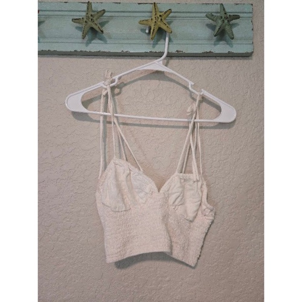O.Vianca White Crop Tank